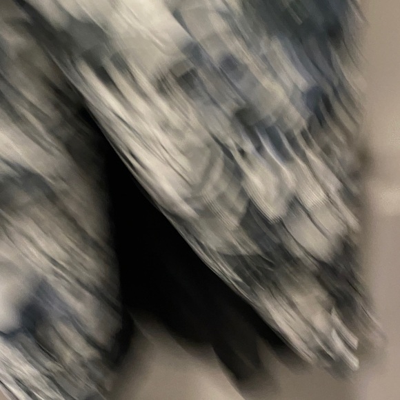 Per Una Blue and Black Floral Midi Dress Size 18 - Picture 5 of 9